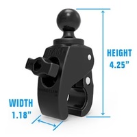 RAM X-Grip Large Phone Mount with Tough-Claw Small Clamp Base - Long