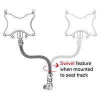 RAM Tablet Mount for Wheelchairs with Quick Release & Swivel Feature