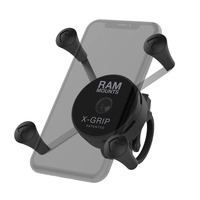 RAM X-Grip Phone Mount with Low Profile Zip Tie Handlebar Base