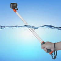 TELESIN Floating Translucent Waterproof Selfie Stick for Action Camera