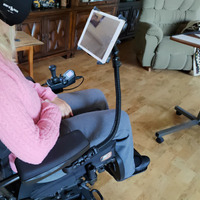 RAM Tablet Mount for Wheelchairs with Quick Release & Swivel Feature