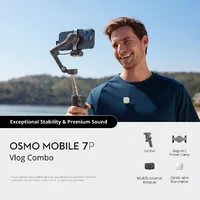 DJI Osmo Mobile 7P Vlog Combo (DJI Mic Mini Transmitter Arctic White)