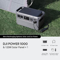 DJI Power 1000 & 120W Solar Panel × 1