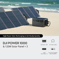 DJI Power 1000 & 120W Solar Panel × 3