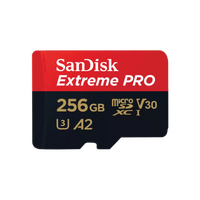 Sandisk Extreme Pro 256GB MicroSD Card (200MB/S Read, 140MB/S Write)
