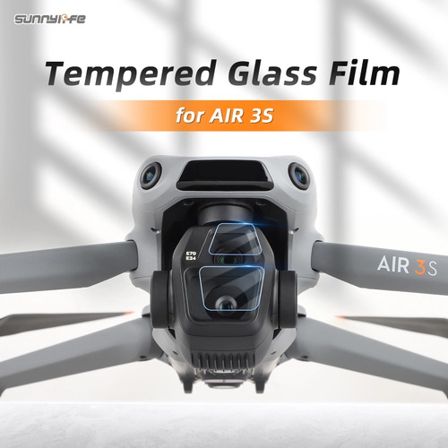 Sunnylife DJI Air 3S Tempered Glass Camera Lens Protector (2 Pack)